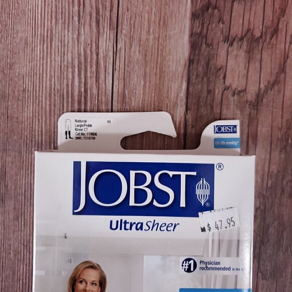 Jobst Medical Compression Stockings Natural 15-20mmHg Large Petite Knee CT - Picture 7 of 13